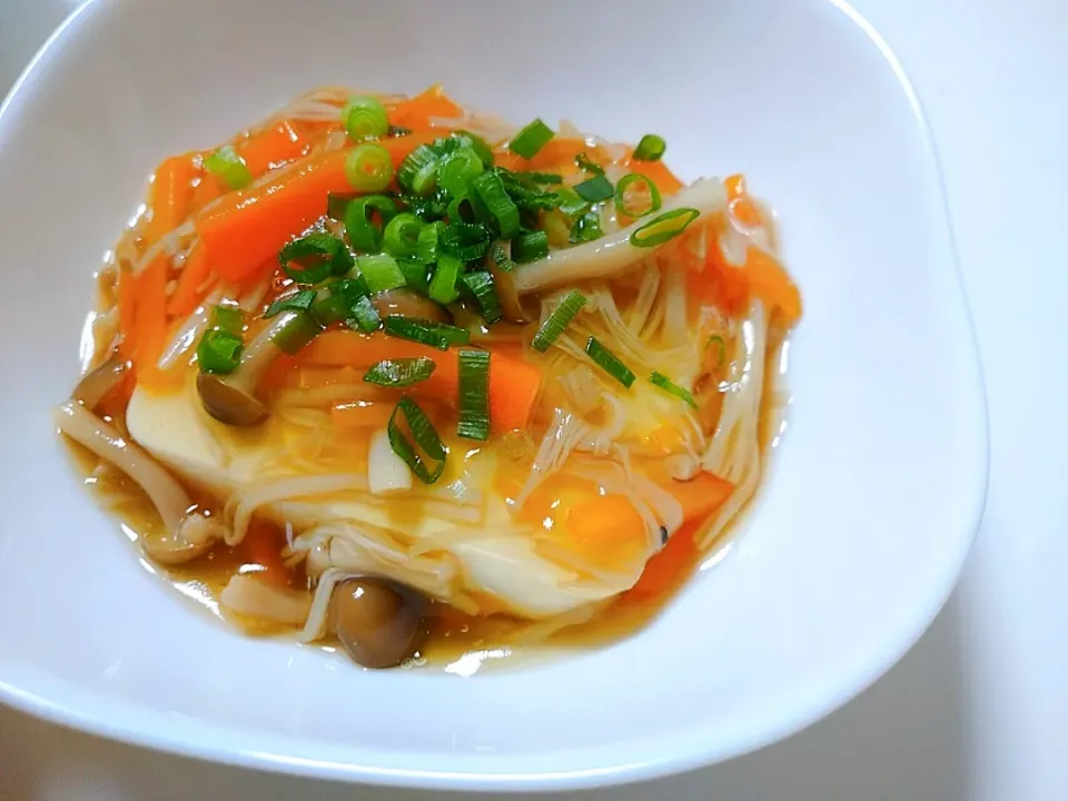 豆腐のきのこあんかけ|☘️みどり食堂さん