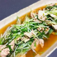 Snapdishの料理写真:水菜と豚肉のハリハリ煮|Brassicaさん