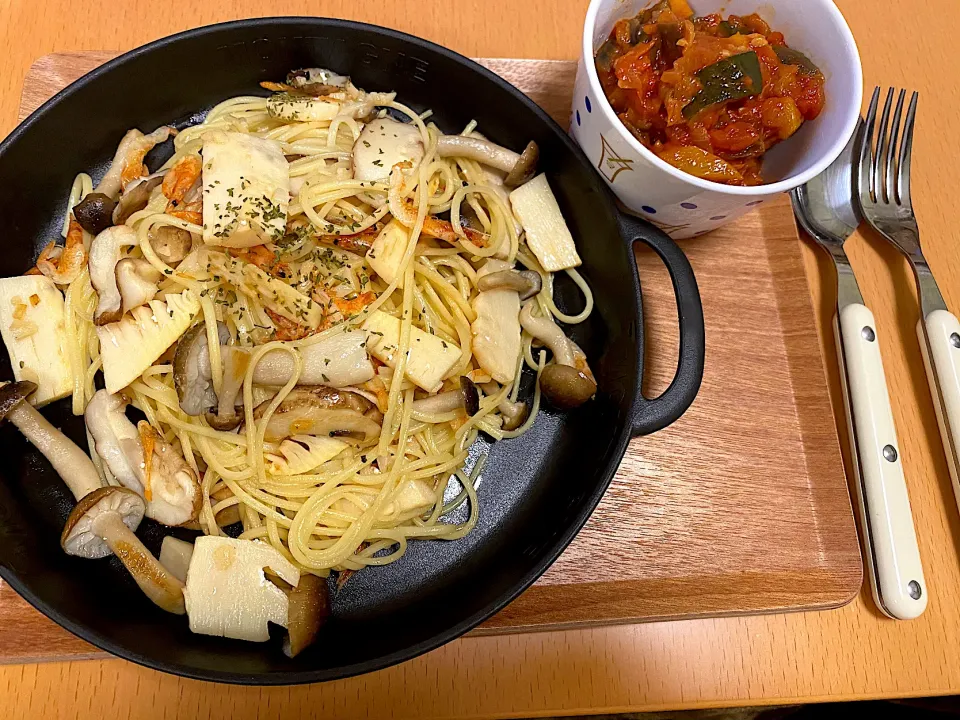 作り置きとその日のパスタ|なちょすけさん