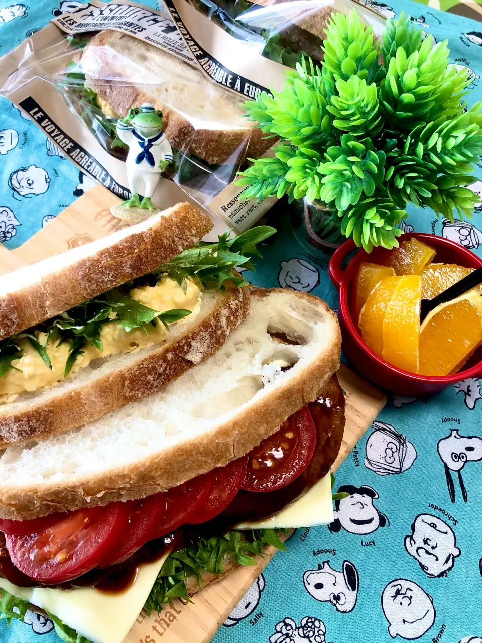 Snapdishの料理写真:本日の娘弁🥪🍊|chiezooさん