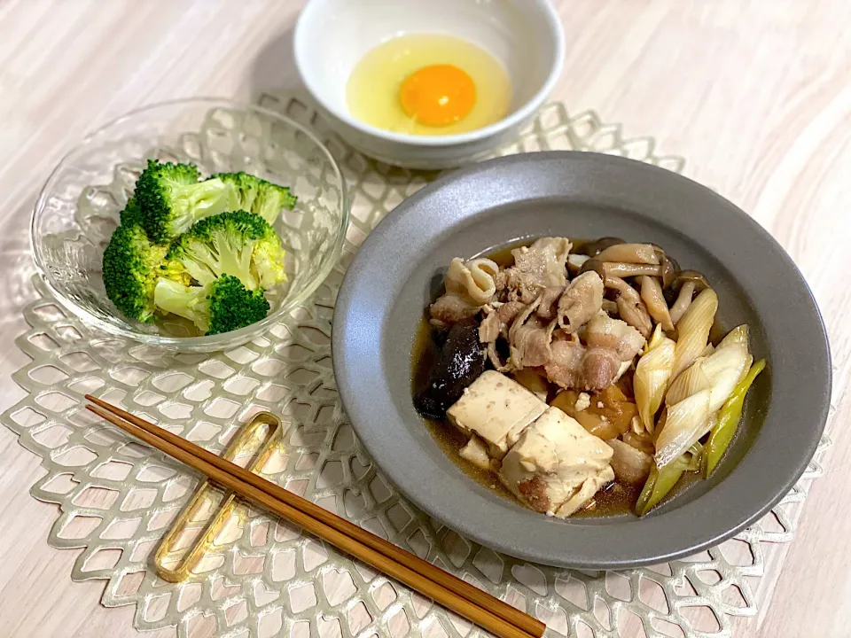 豚肉で肉豆腐|ひろさんとゆりさんさん