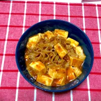 Snapdishの料理写真:麻婆豆腐パスタ|もえさん