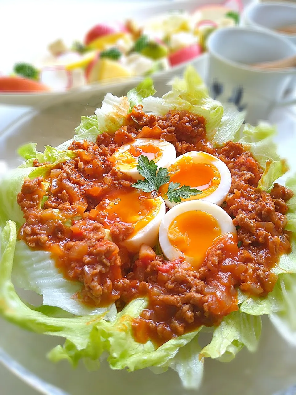 リベンジ！大豆のお肉で朝サラダ！|まめころさん