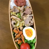 Snapdishの料理写真:豚肉の塩麹炒めベーコン|ぎんなんさん