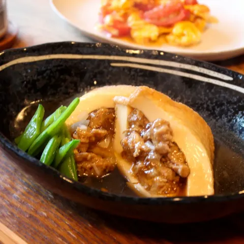 「大豆のお肉 和風ブロック」を使ってみたSnapdishの料理・レシピ写真:大豆のお肉、厚揚げのはさみ煮