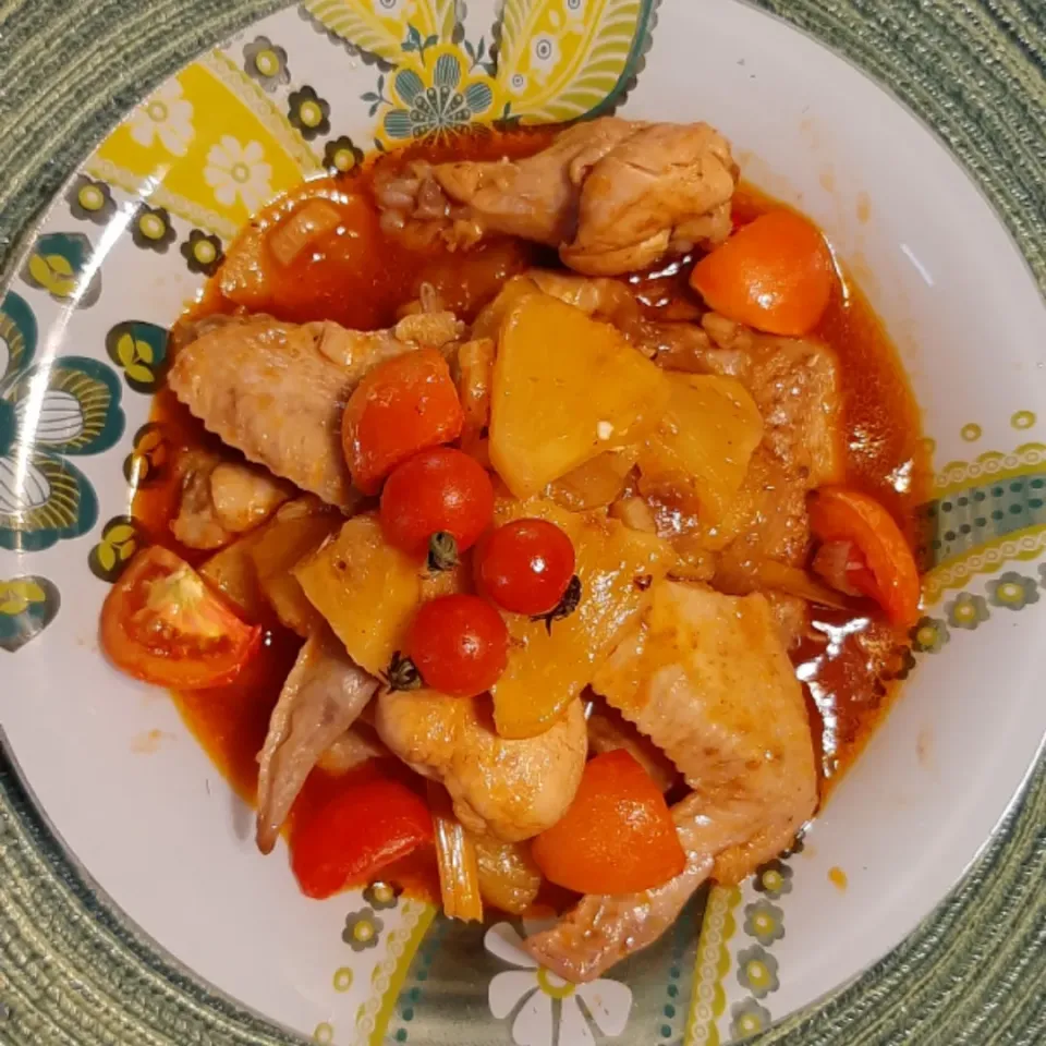 Pineapple chicken with korean sauce|ģřãçîöůşさん