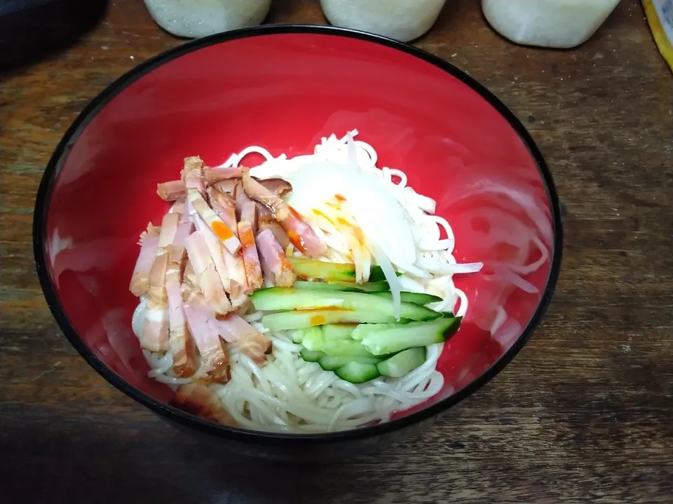 たれが見えないけど、ひやむぎで冷やし担々麺風|にんにくと唐辛子が特に好き❤️(元シャリマー)さん