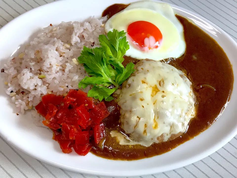 チーズハンバーグカレー|まさとさん