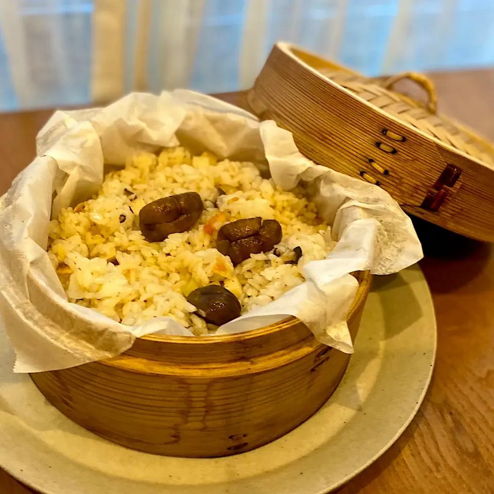 続・せいろ蒸し料理！長女もおかわりする中華おこわ風ご飯＊|yu papaさん