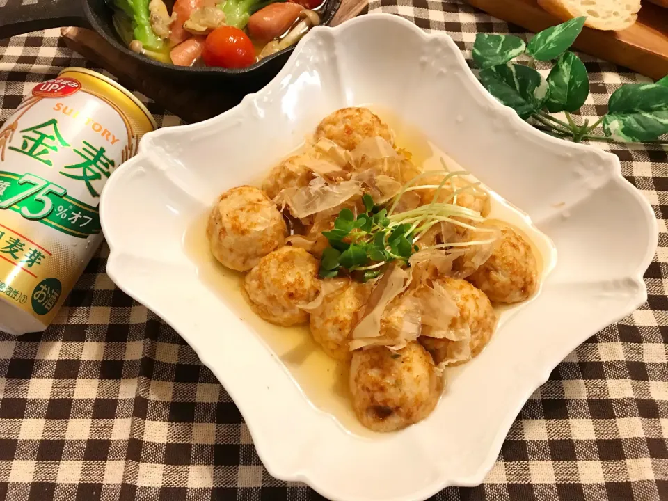 ナガマンさんの料理 ホットプレートで出汁たこ焼き🐙|まなまな♡さん