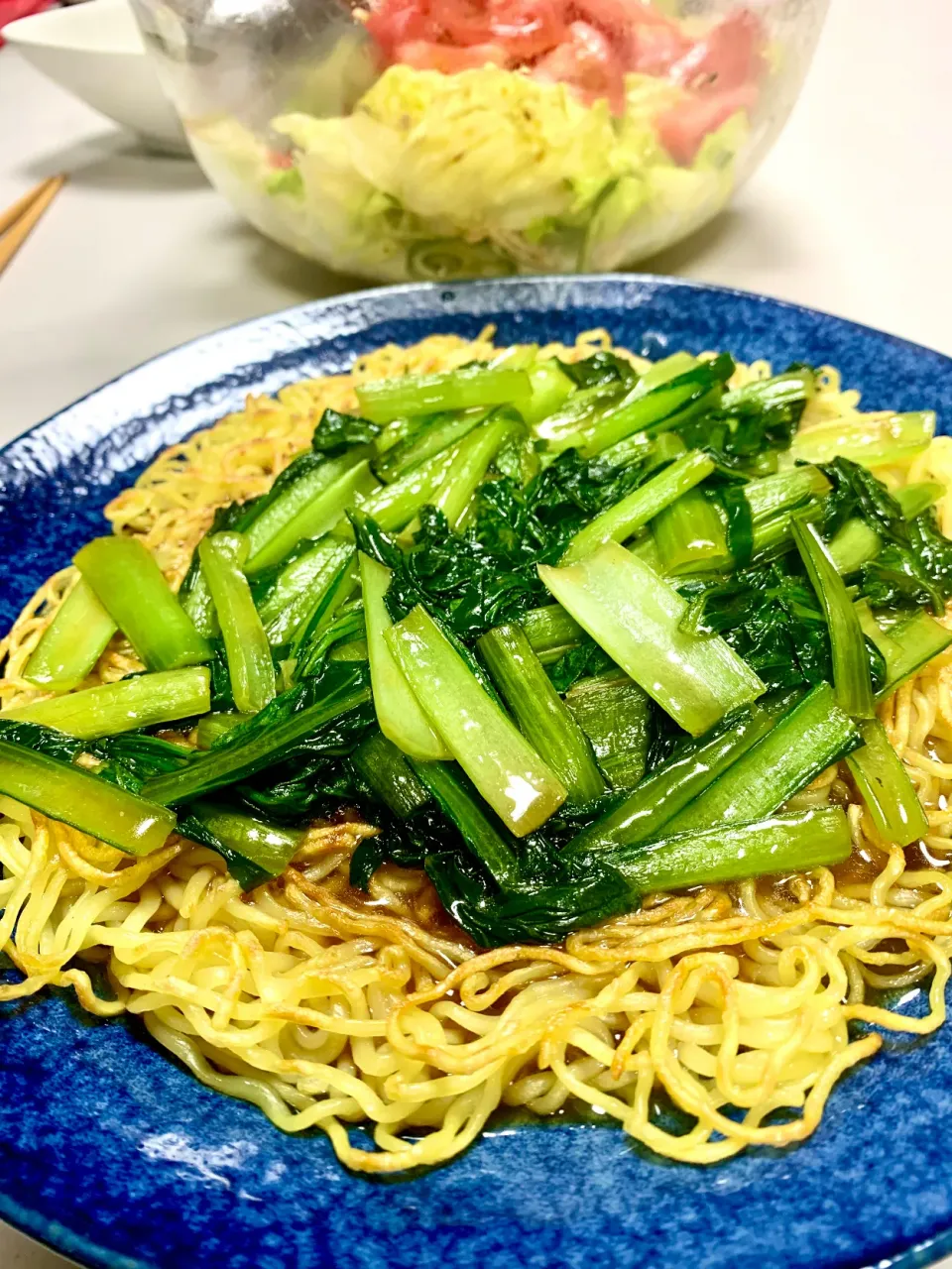 Chow Mien with Komatsuna Greens|gonbenさん