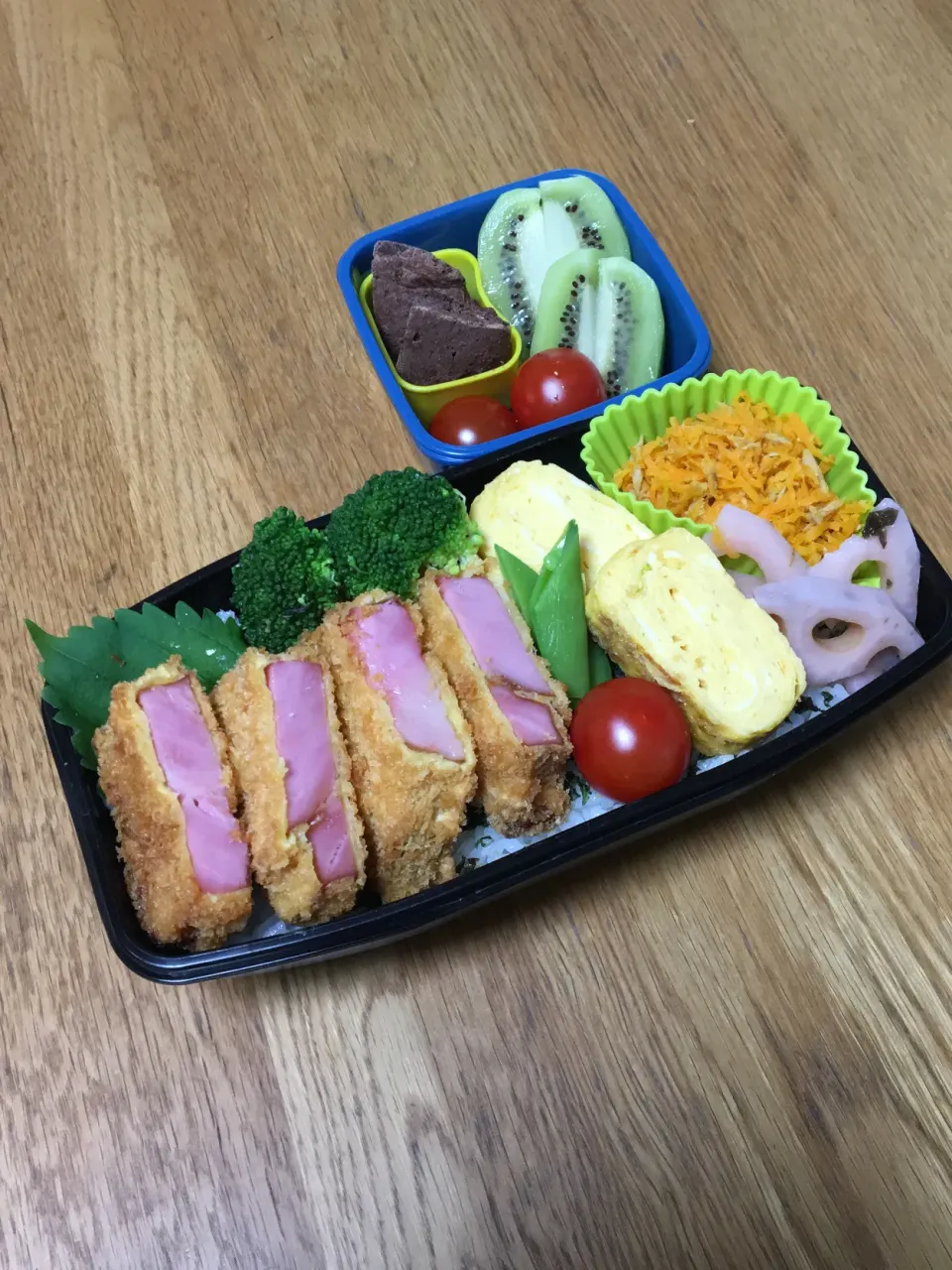 試合弁当🎾ハムカツ弁当|ゆさん