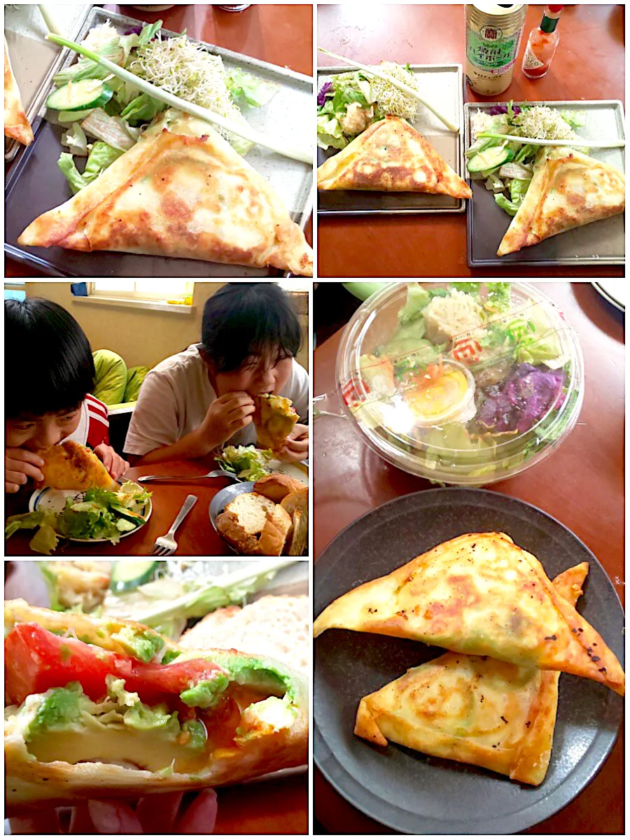 Snapdishの料理写真:Brik🇹🇳pesce0414's Brick of Tomato,avocado&potatoes 🍳鹿野さんのとろけるﾎﾟﾃﾄﾄﾏﾄｱﾎﾞｶﾄﾞのﾌﾞﾘｯｸ仕立て|🌈Ami🍻さん