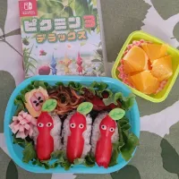 Snapdishの料理写真:ピクミン３弁当|pinakoさん