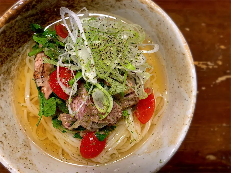 鰹の洋風たたきそうめん|半田手延べそうめんの店 阿波や壱兆さん