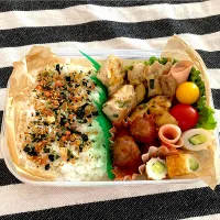 Snapdishの料理写真:中学生部活弁当|pink penguinさん