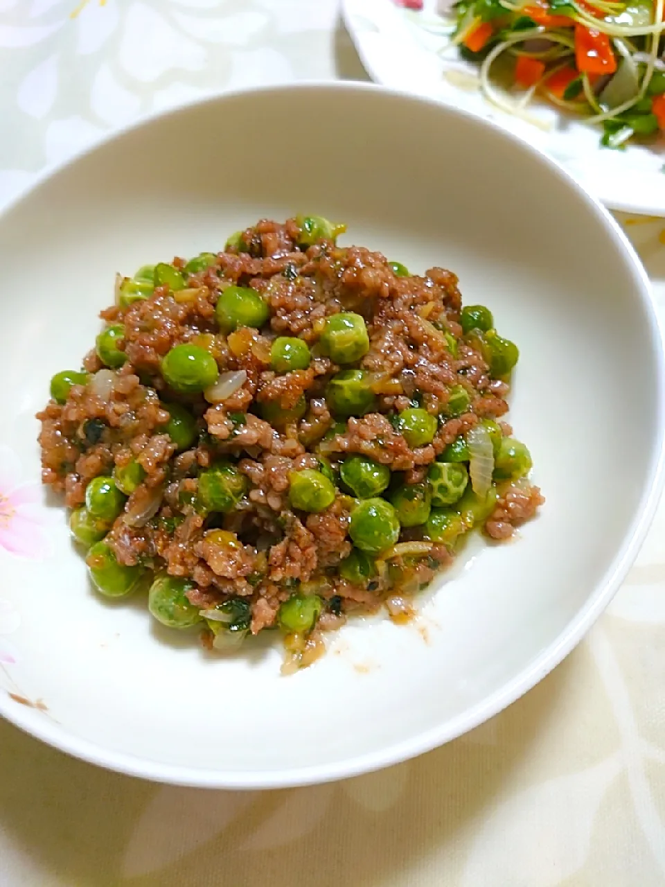 グリンピース挽き肉炒め|🍒ふみりん🍒さん