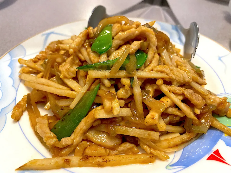 豚肉とザーサイの細切り炒め@桂花楼|Koichi GOGOさん