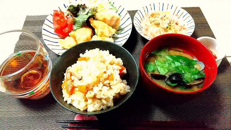 炊き込みご飯と鶏天です😃|Yoshiko Miyazakiさん