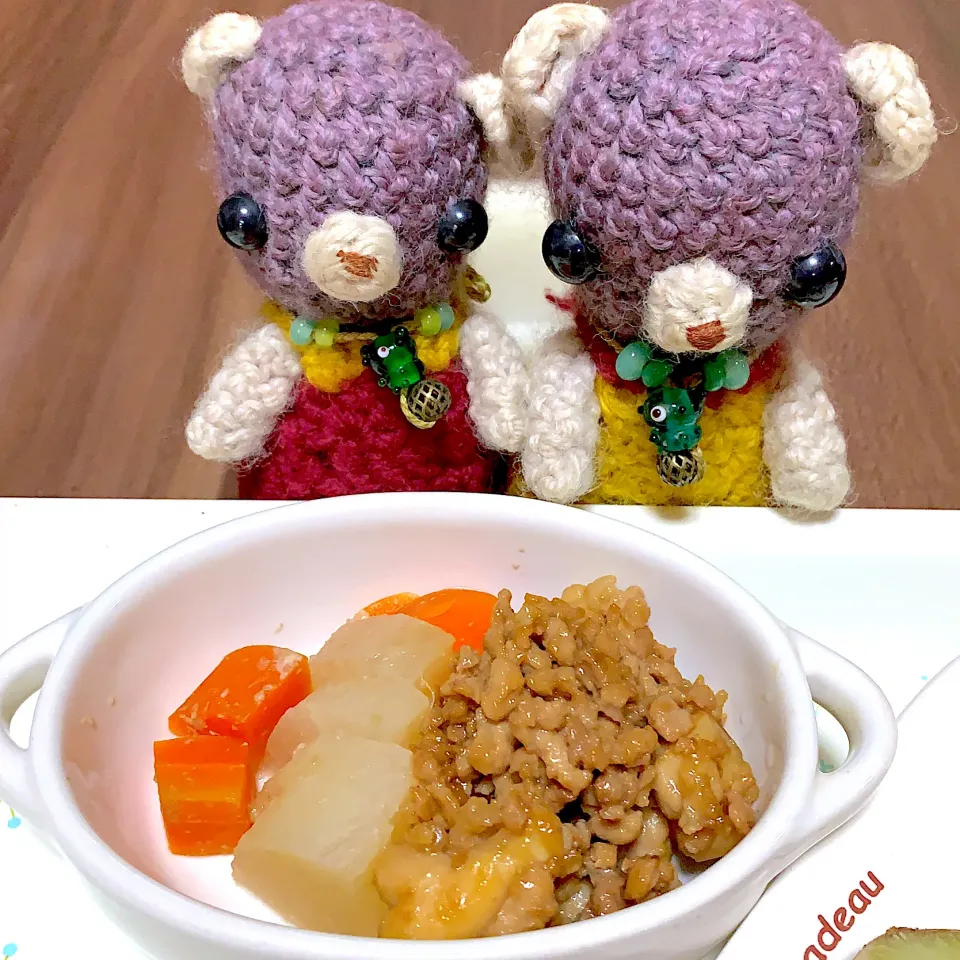 Snapdishの料理写真:鶏と大豆のお肉そぼろ（╹◡╹）|chagashiさん