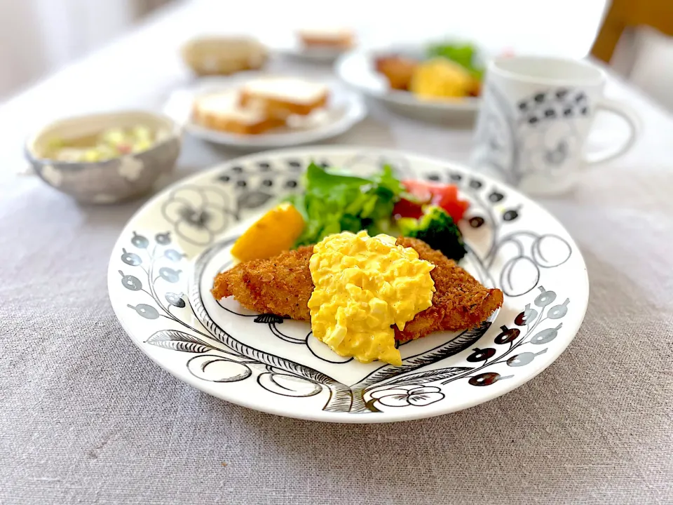 鱈のムニエルランチ🍽|ゆかりさん