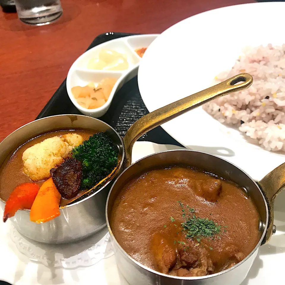 Snapdishの料理写真:デュエットカレー★アビオン(羽田第1ターミナル)|leimomiさん