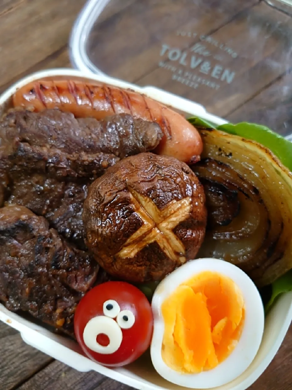 Snapdishの料理写真:漢の…長女用🍱モリモリ食えるぜ牛ハラミ焼肉弁当|ᵏᵒᵘさん