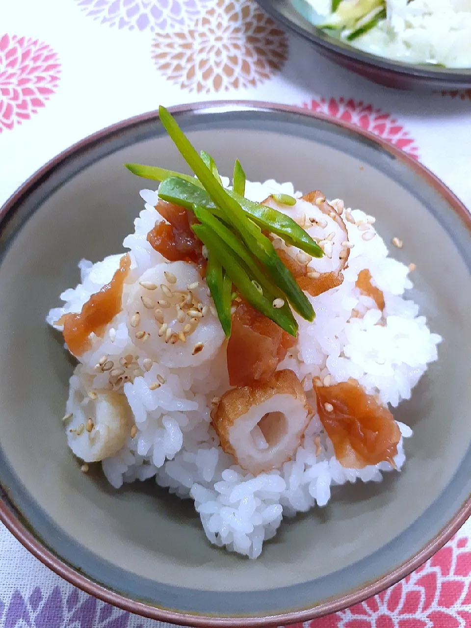 🔷ちくわと梅の炊き込みご飯🔷|@きなこさん