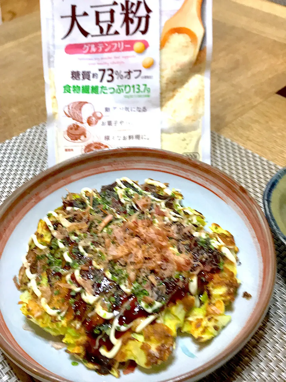 大豆粉でお好み焼き|tomopiさん