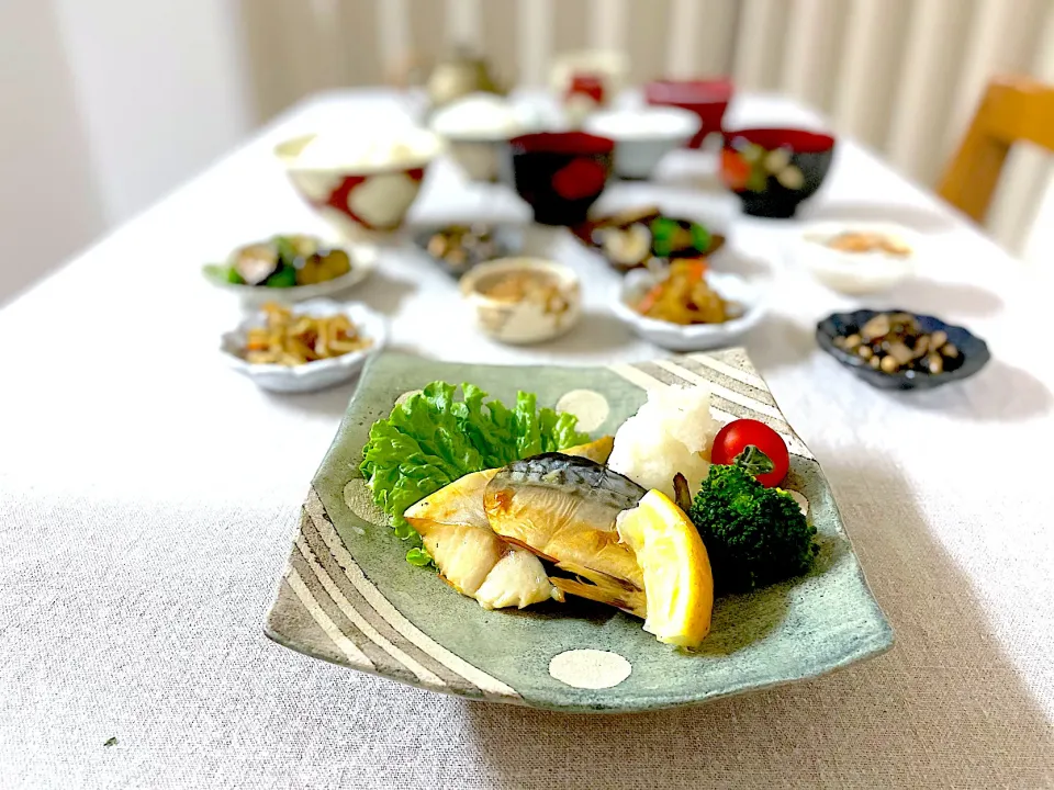 焼魚メインのヘルシー和食な晩ごはん🍚|ゆかりさん