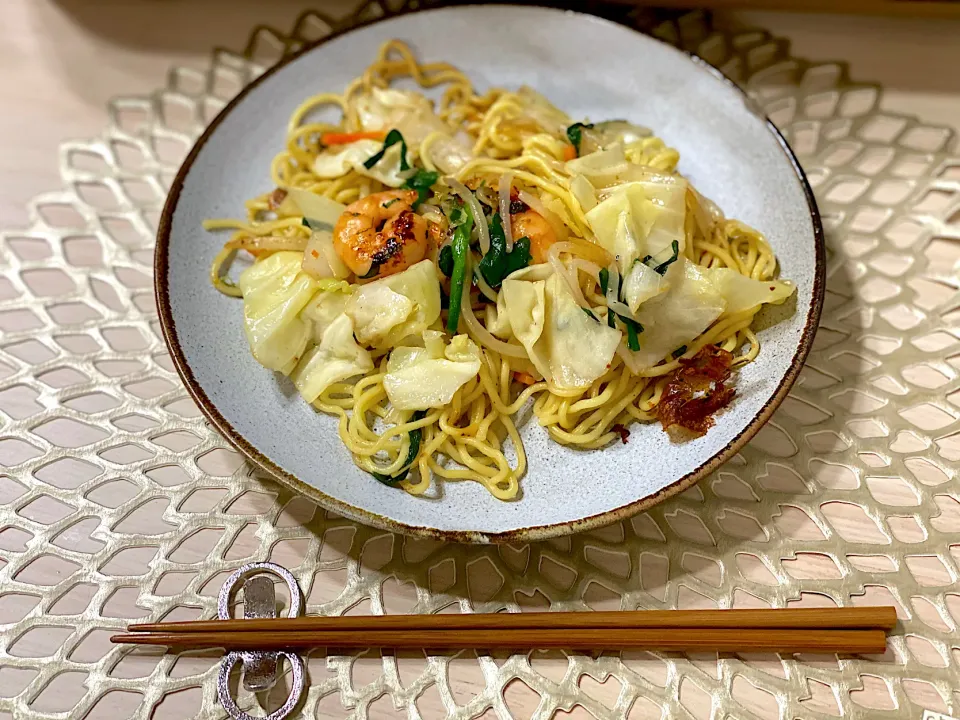 海鮮塩焼きそば|ひろさんとゆりさんさん