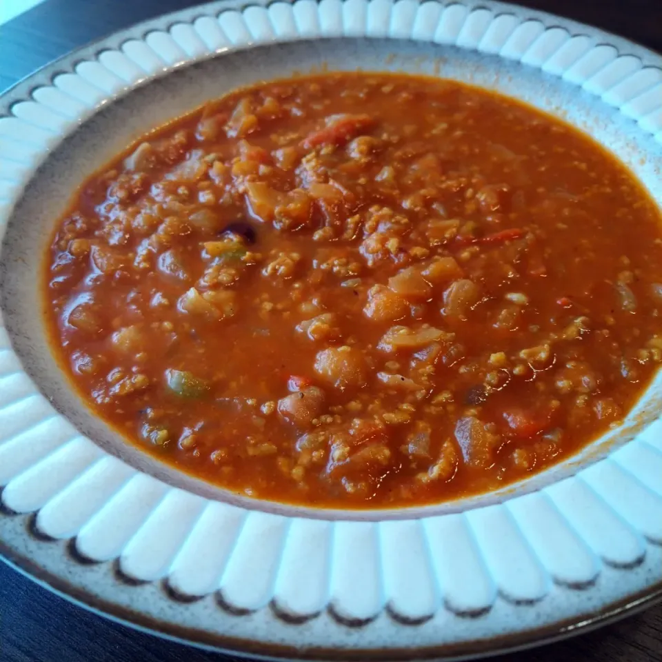 挽き肉とお豆のトマトカレー|chiroruさん