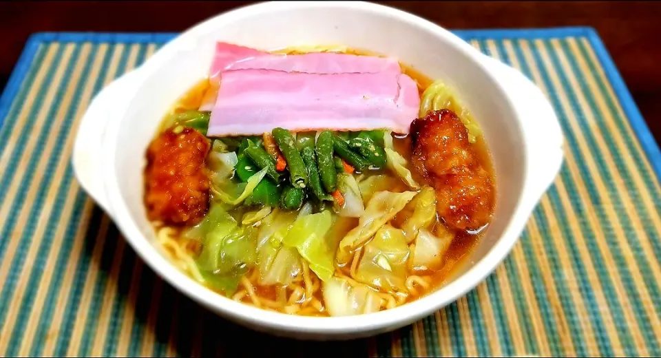 晩ごはんとして成立させるインスタントラーメン|ランさん