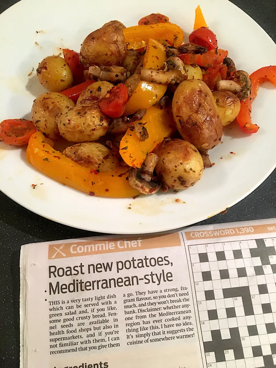 Roast new potatoes, Mediterranean-style (Morning Star Commie Chef recipe)|Nick Hiderさん