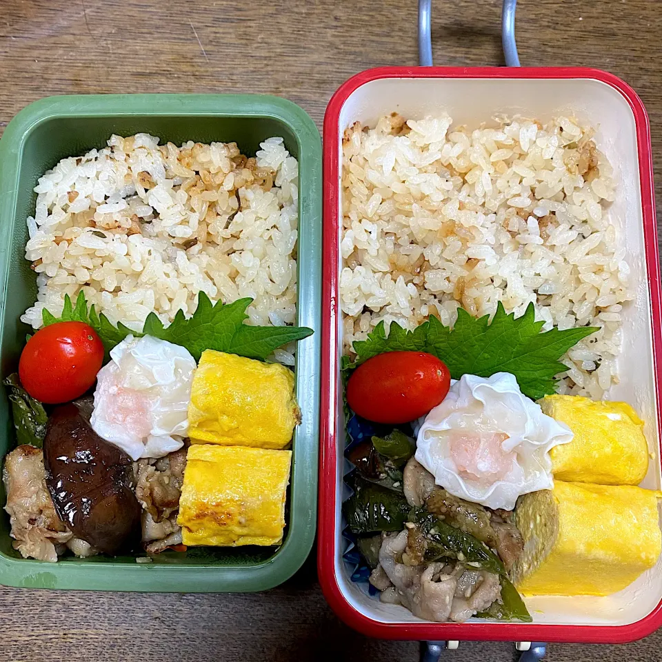 Snapdishの料理写真:娘＆自分弁当♪21.5.6|れもんてぃさん