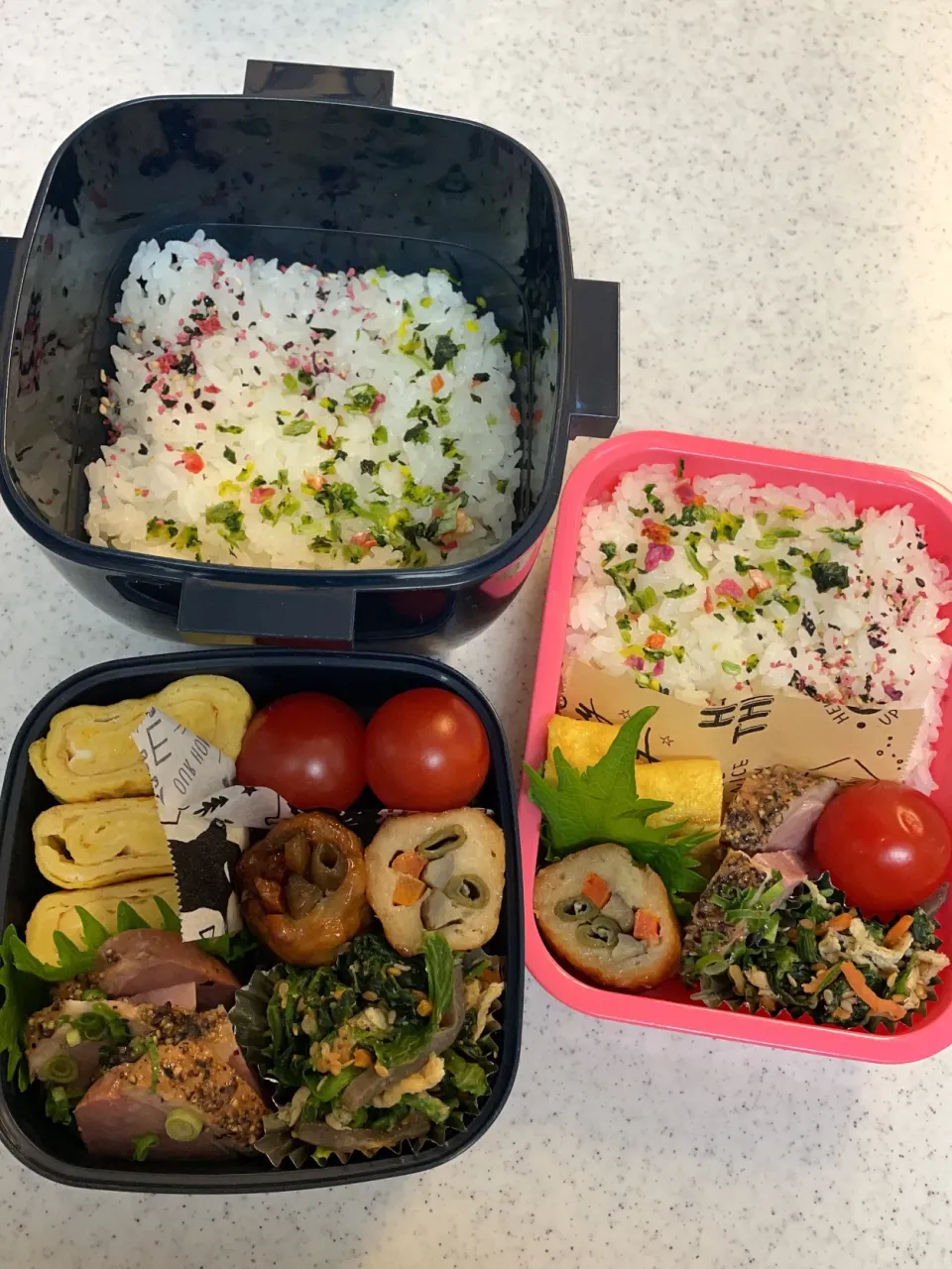 女子高生と男子高生のお弁当|料理嫌いなおかあさんさん