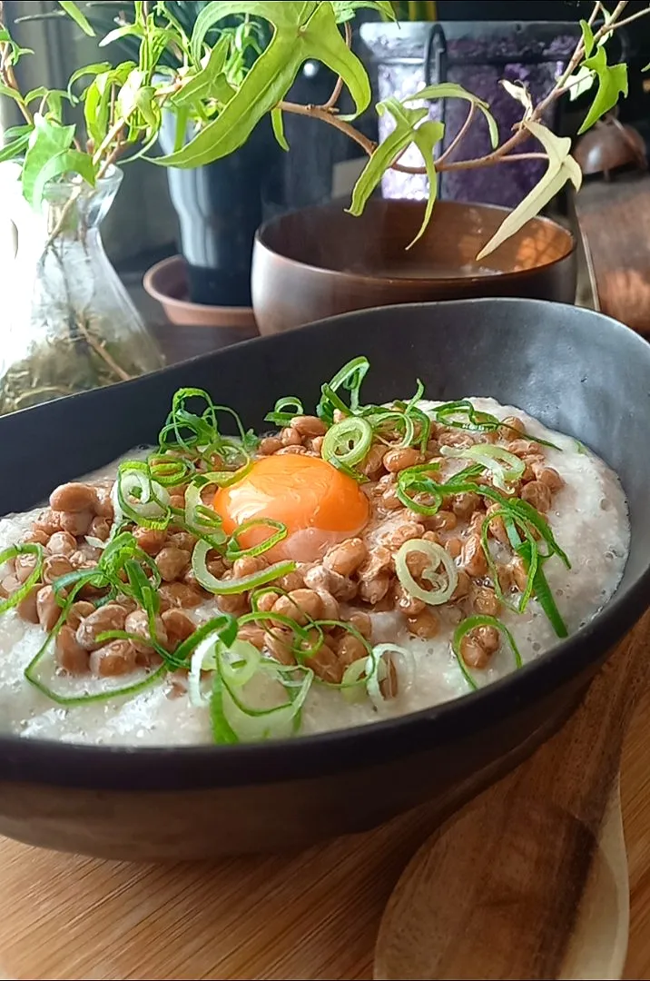 山かけ納豆丼|まりおさん