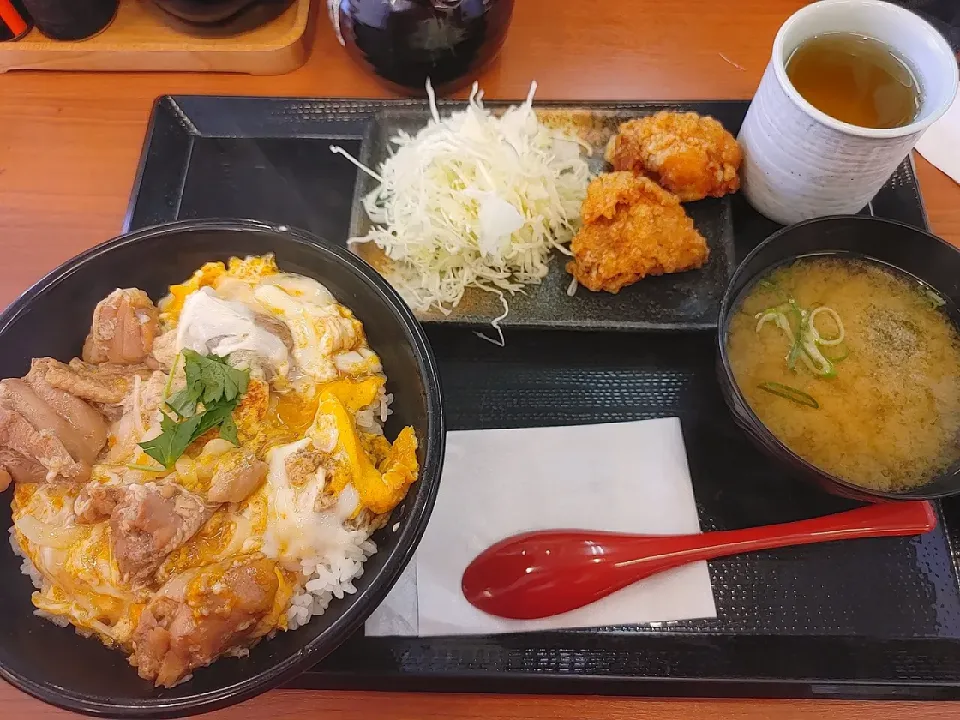 親子丼セット大(●´ω｀●)|おてんとさんさん