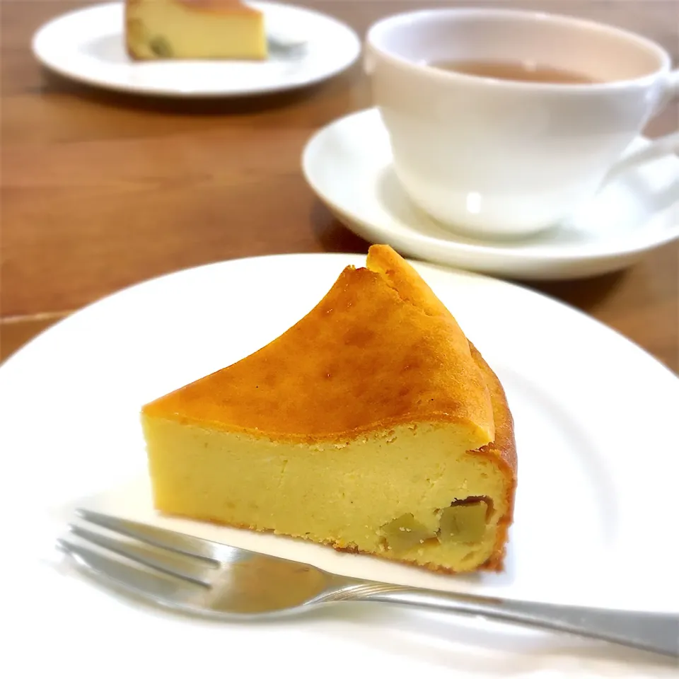 Snapdishの料理写真:スイートポテトチーズケーキ🍠|ましてさん