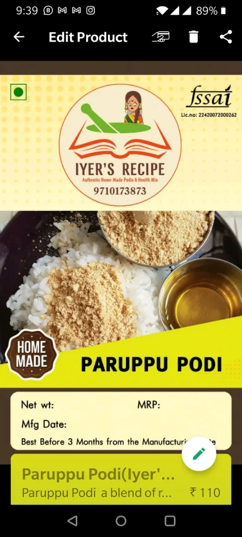 Traditional Southindian Paruppu Podi|Iyer'sさん