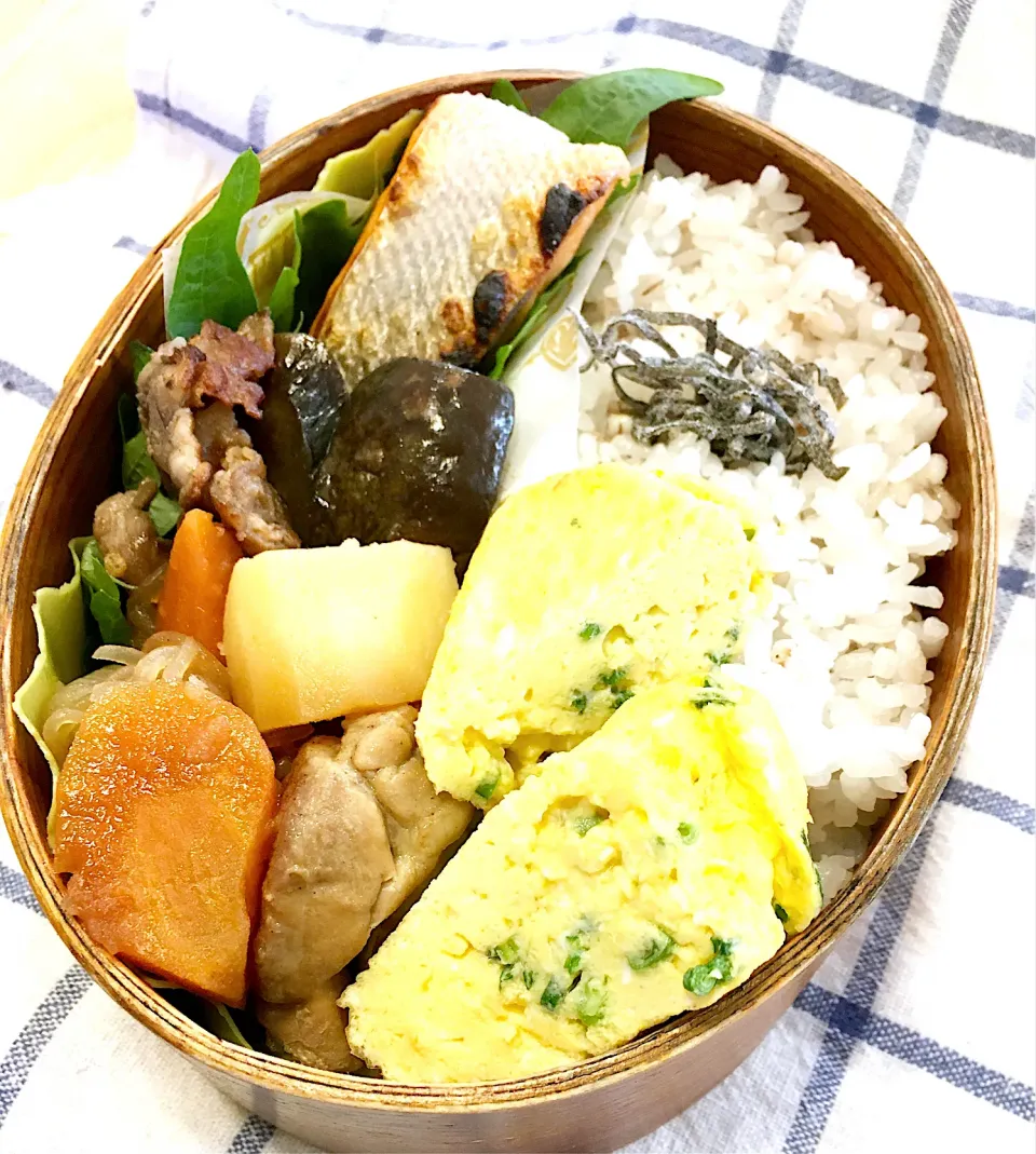 Snapdishの料理写真:今日のパパ弁当は和食♪|key♪さん