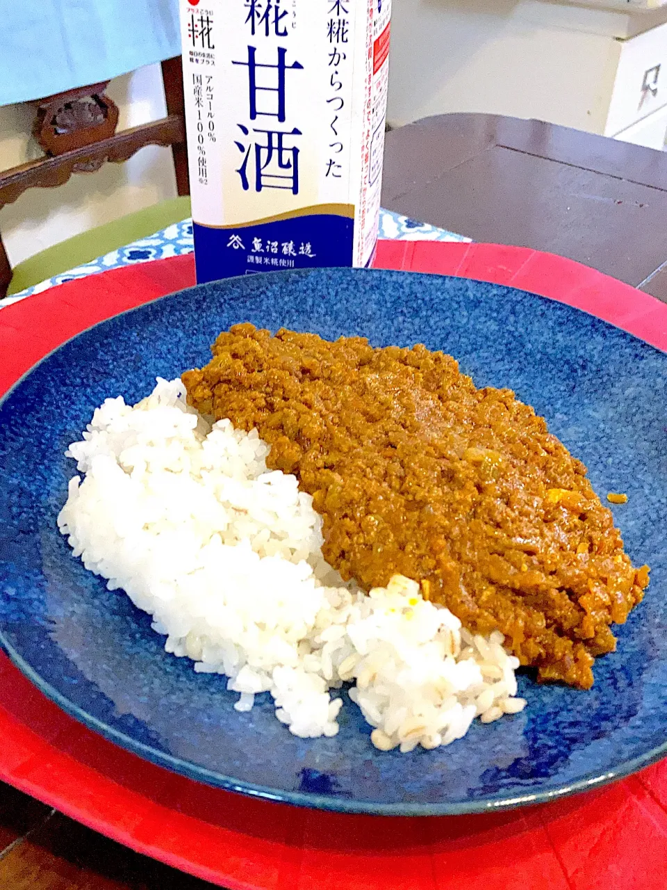 麹甘酒でキーマカレー|ikeyokorinrin76さん