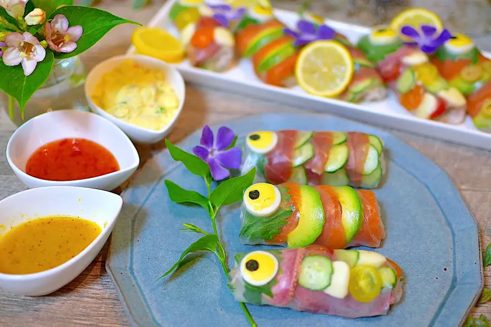 🎏鯉のぼり生春巻き|あつみんさん