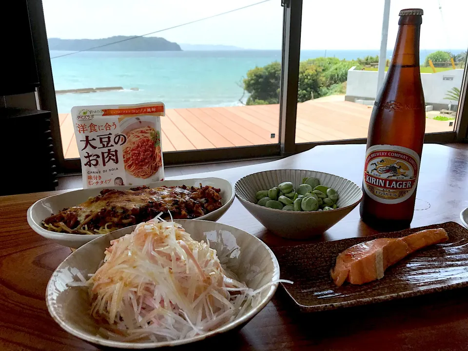 2021.5.8 焼きミートソーススパ🍻🍻🍻|ゆみずさん