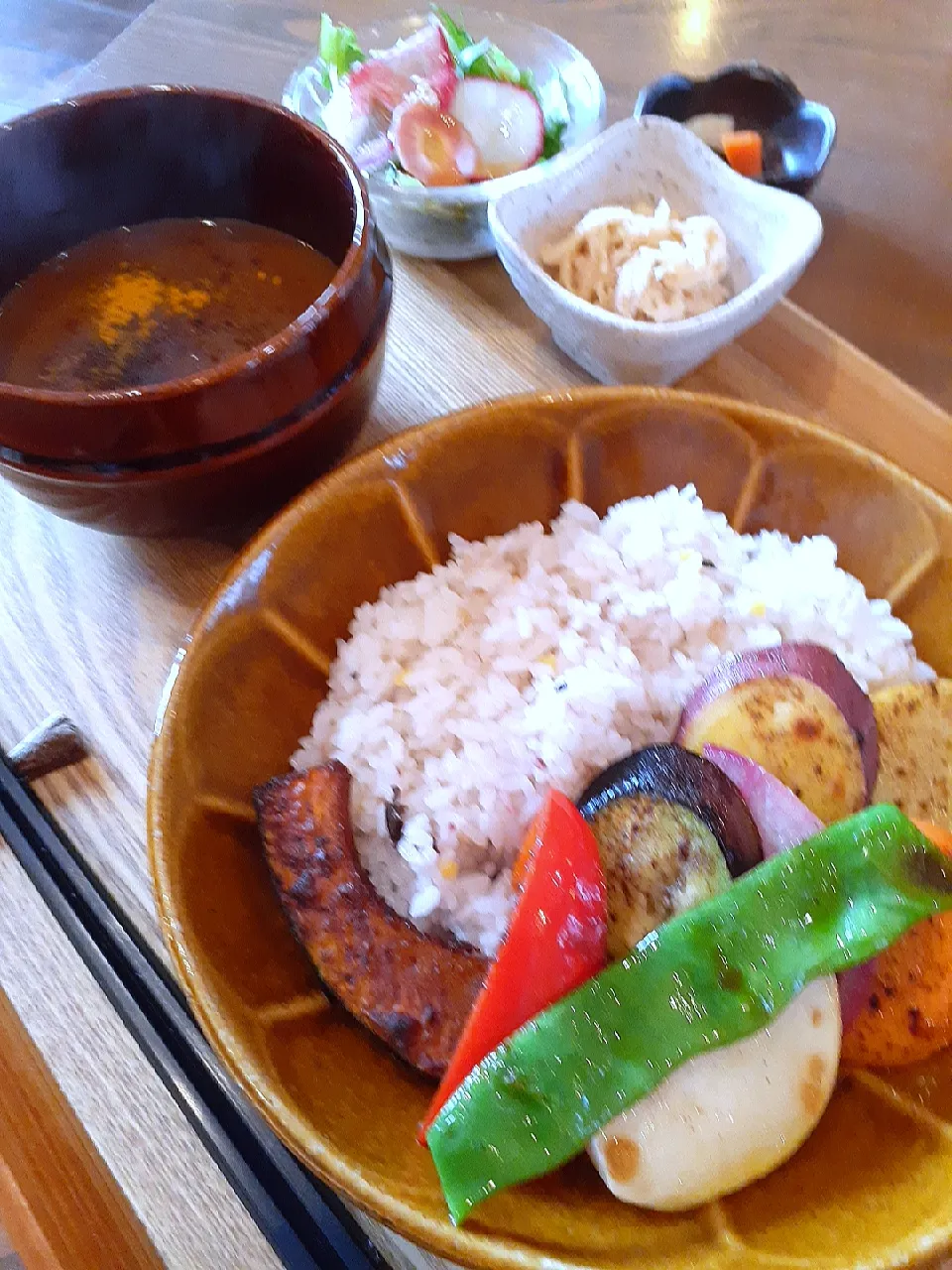 🔷焼き野菜の黒糖生姜カレー🍛🔷|@きなこさん