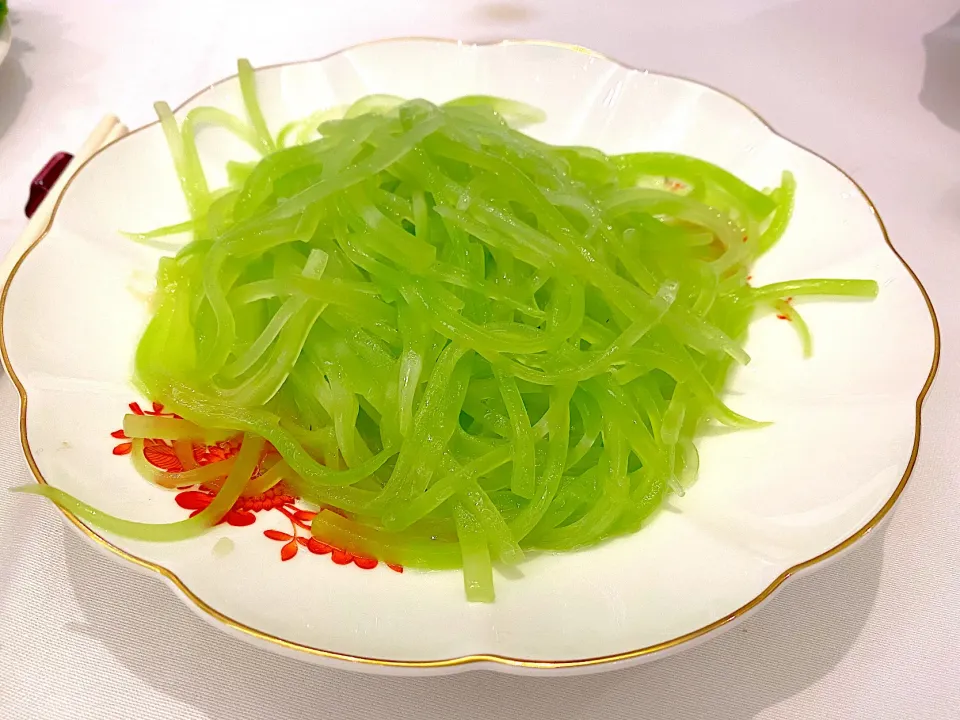 Sautéed shredded lettuce shoots|skyblueさん