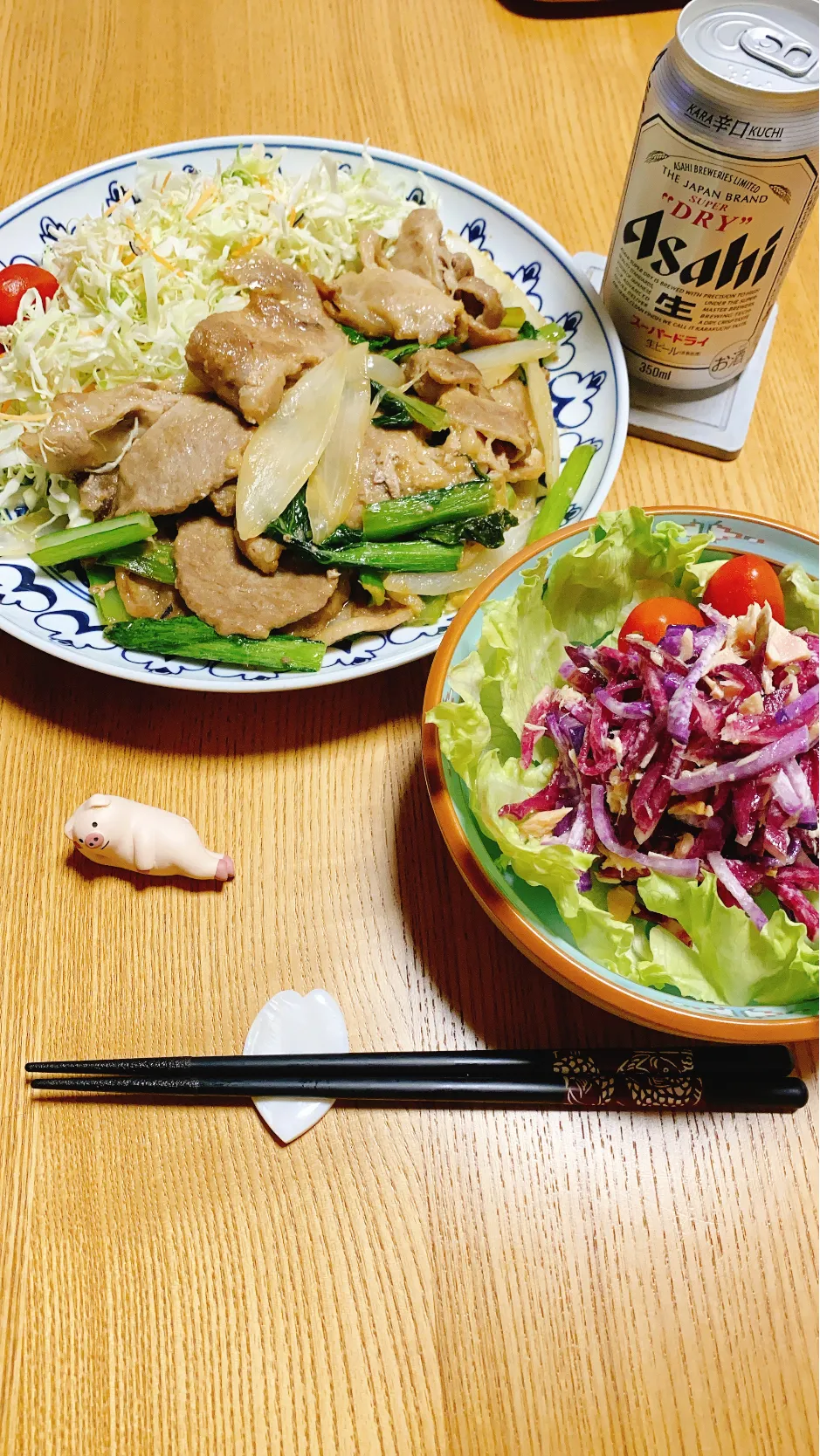 小松菜と豚の生姜焼き
‪‪3種類の大根のツナサラダ|naoさん