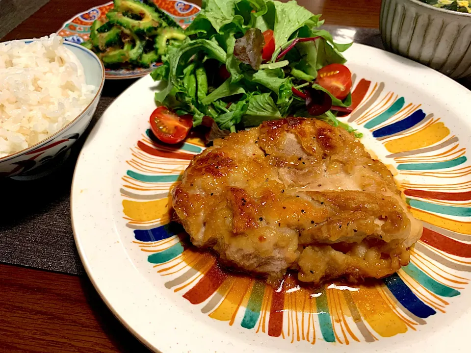 鶏の照り焼きステーキ|かなっぺさん