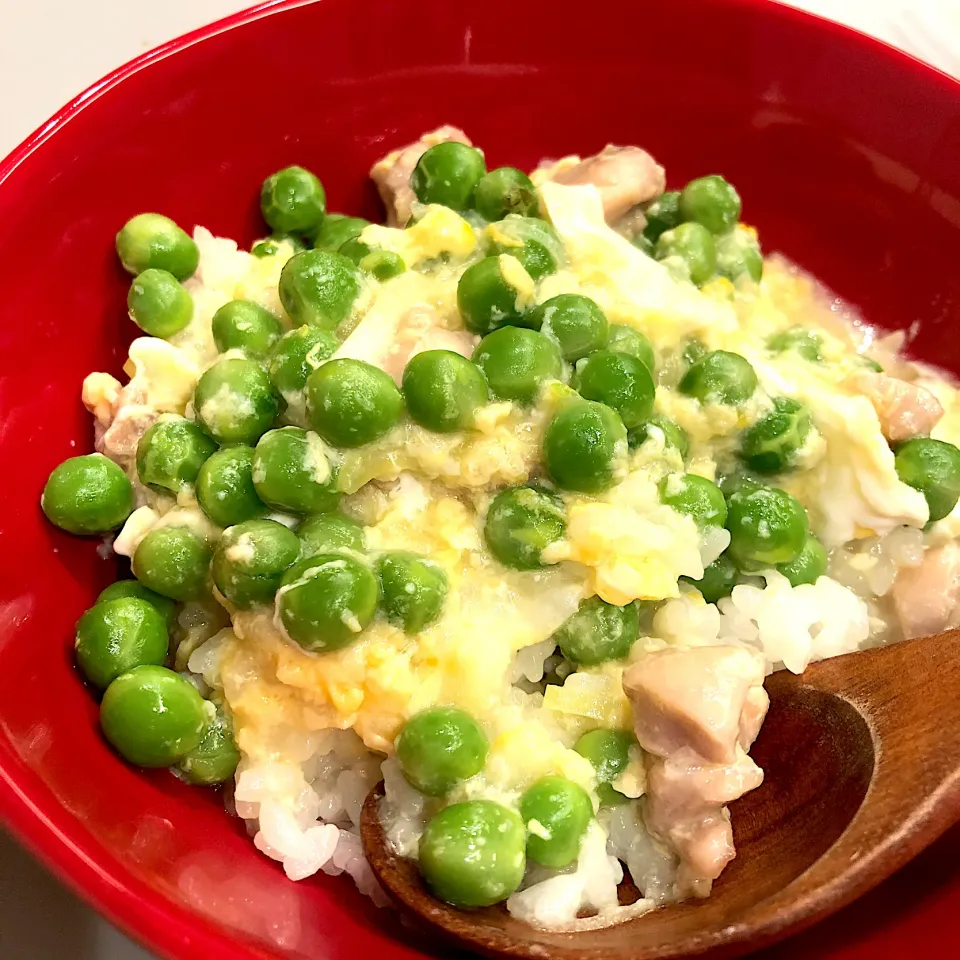 豆入り親子丼|みちさん