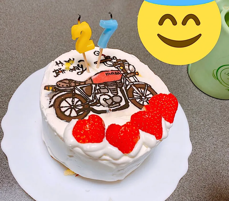 バイク誕生日ケーキ💓|り なさん